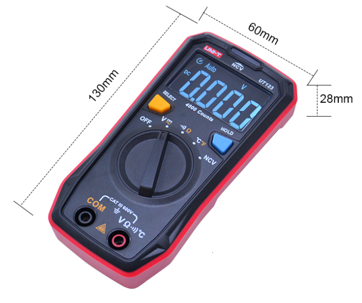 UNI-T UT123 Digitales Taschenmultimeter – Bild 4 | LuxeStyle