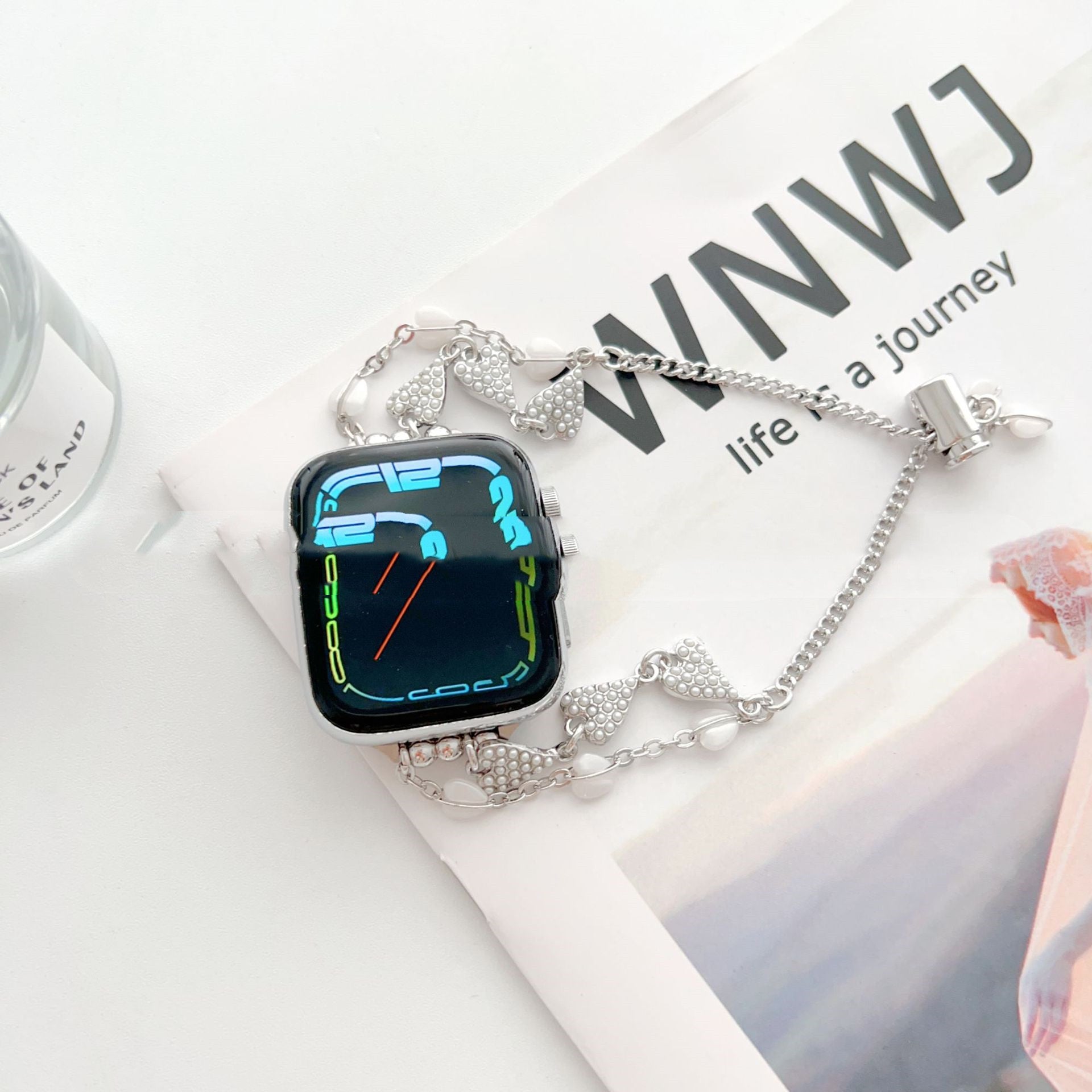Love Bracelet Uhrenarmband mit Perlenkette – Ansicht 4