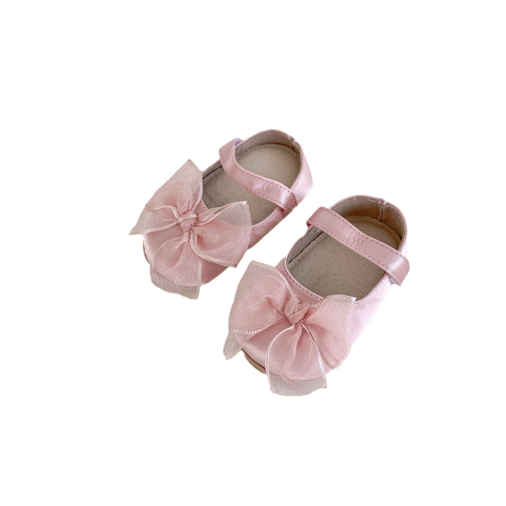 Weiche Durchatmende Baby-Schuhe mit Schleife