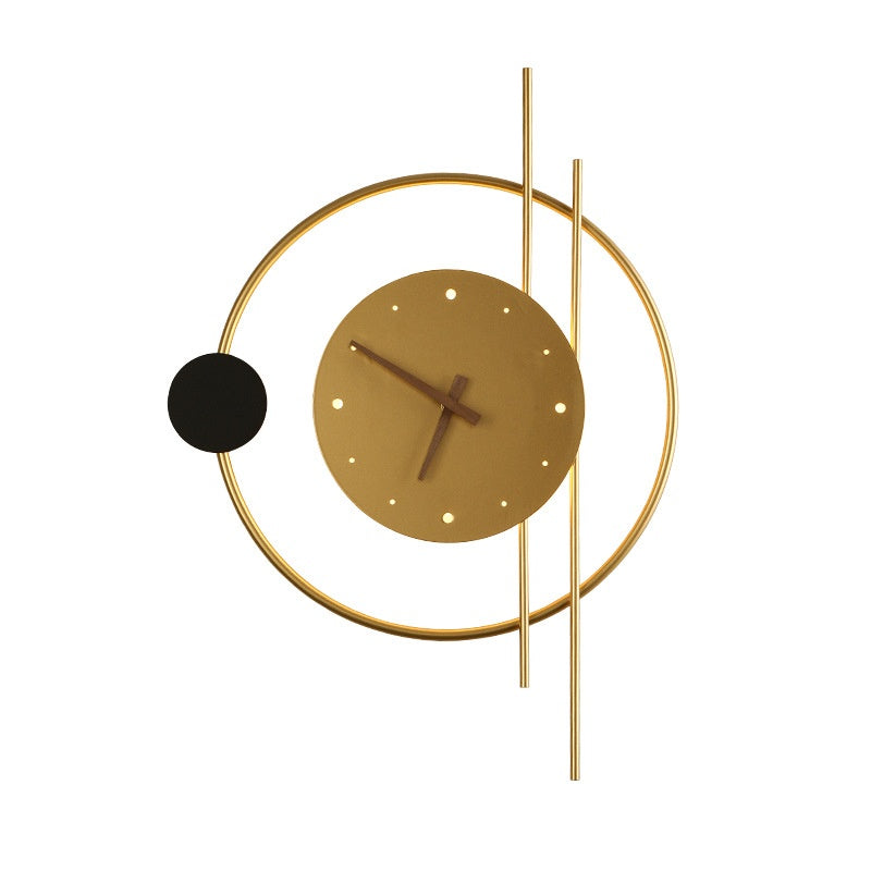 Modern Wandlampe mit Uhr
