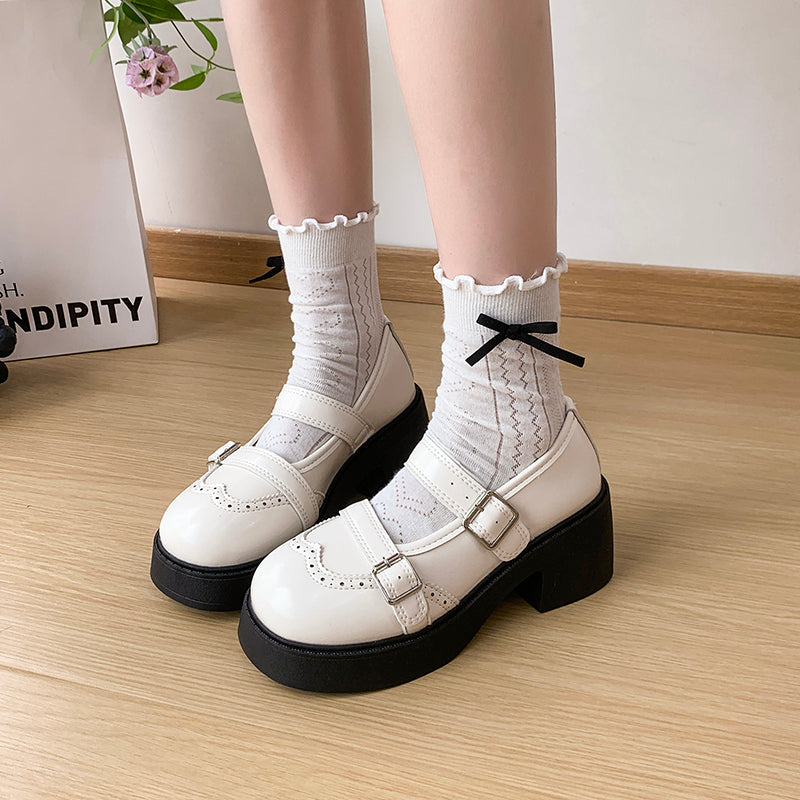 Mary Jane Plateau-Schuhe mit Blockabsatz