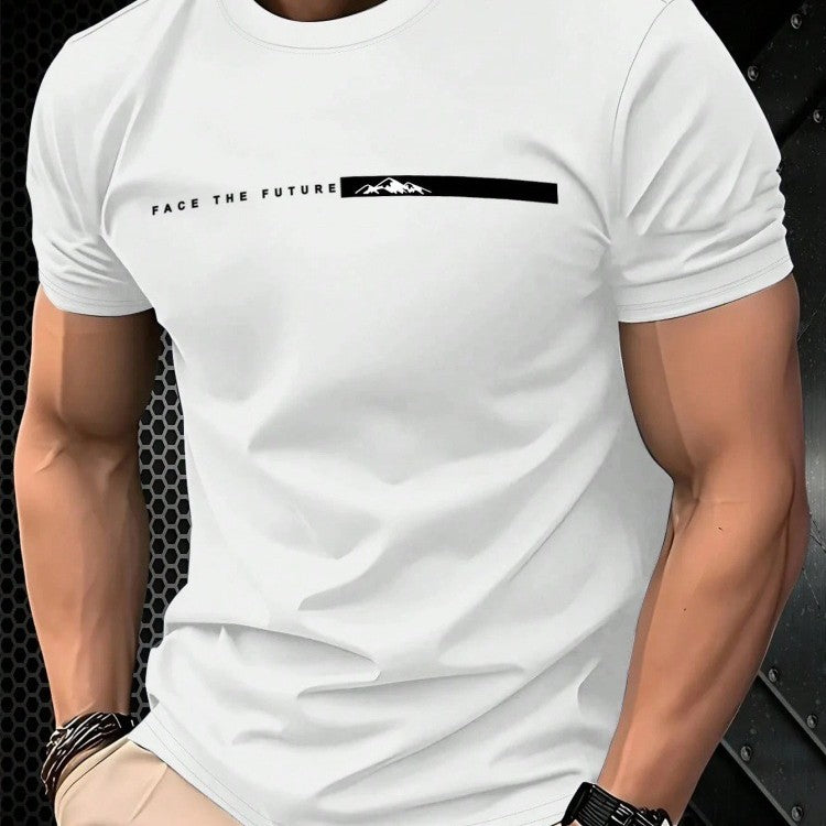 Herren Casual Sport-Shirt mit Print