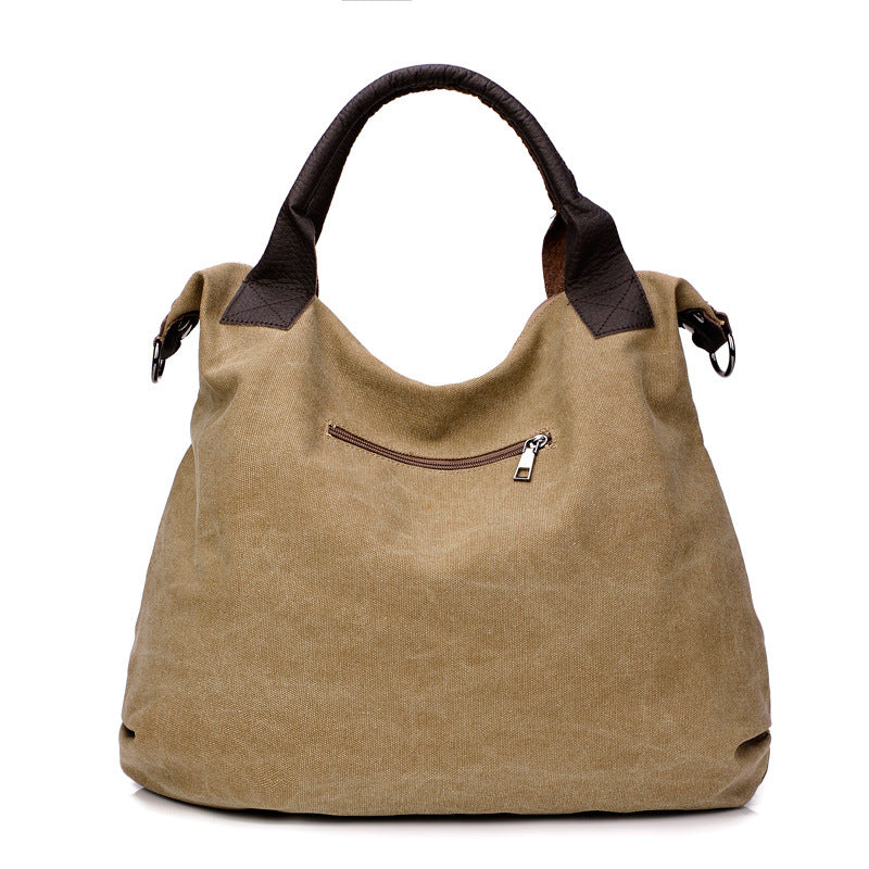 Retro Canvas Schultertasche