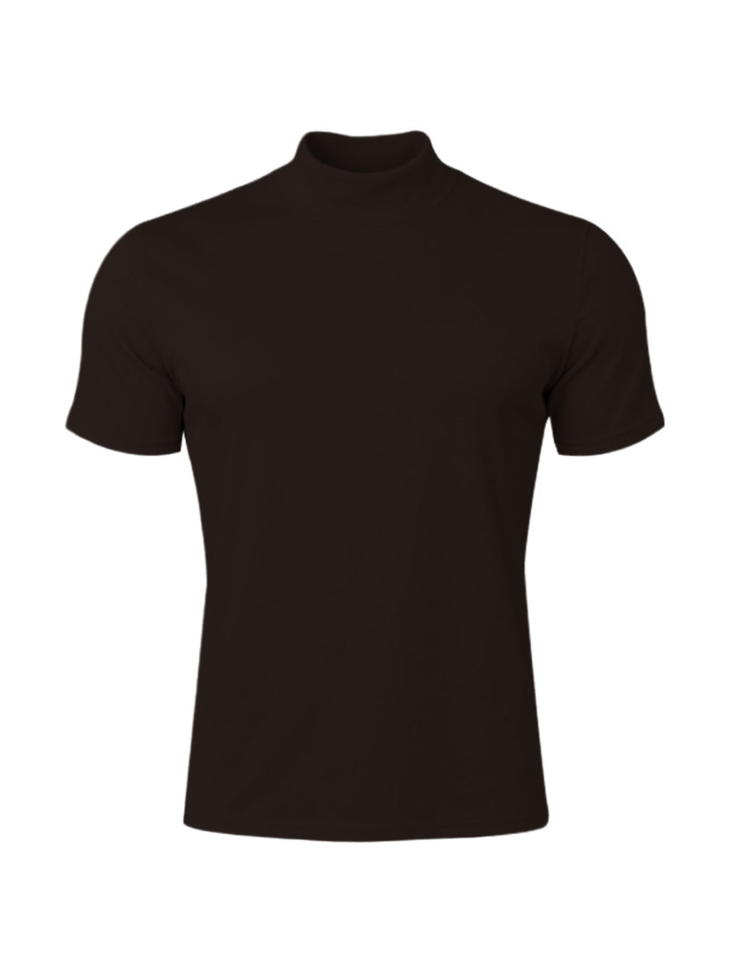 Stretch-T-Shirt mit Rollkragen