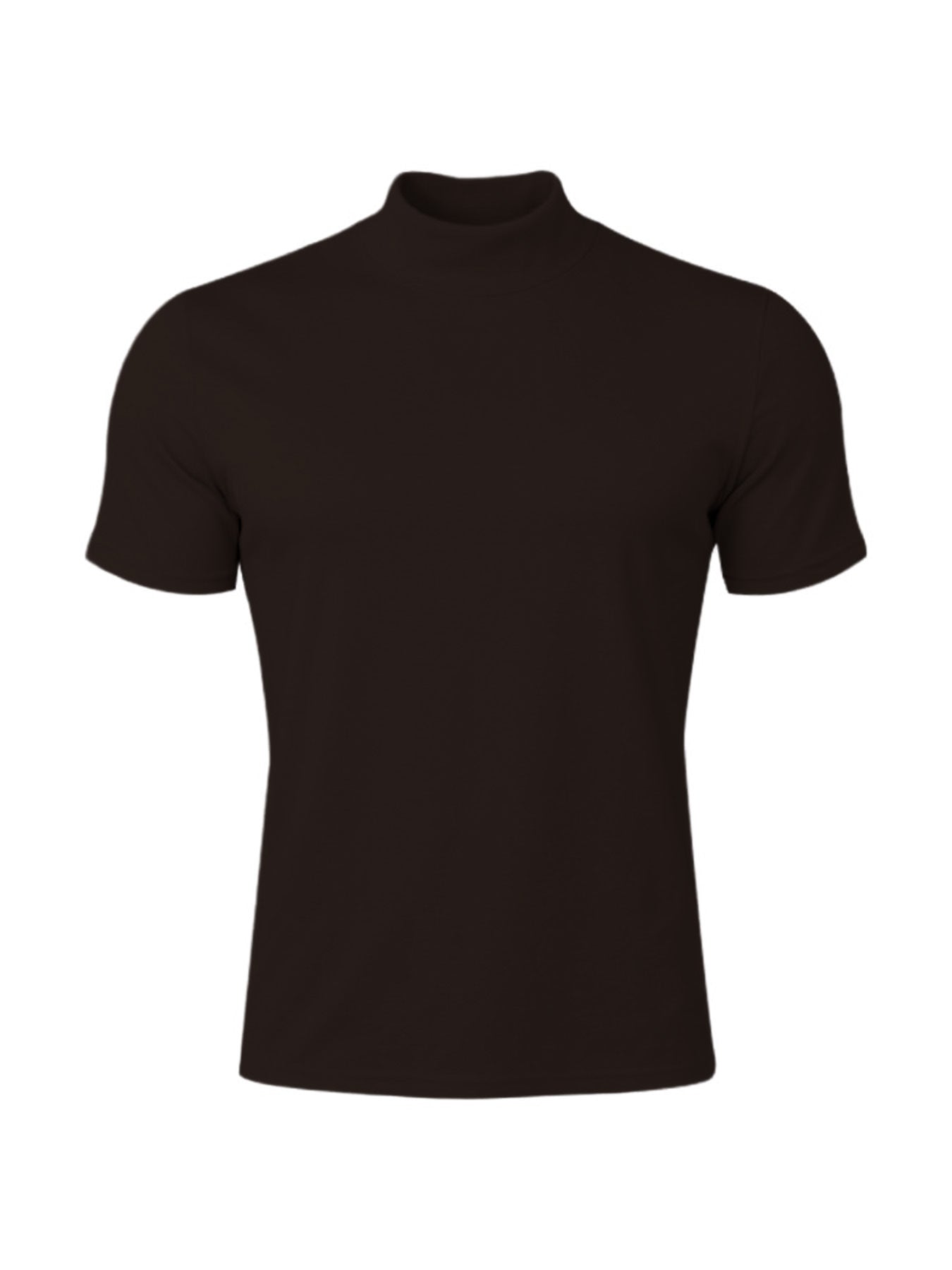 Stretch-T-Shirt mit Rollkragen