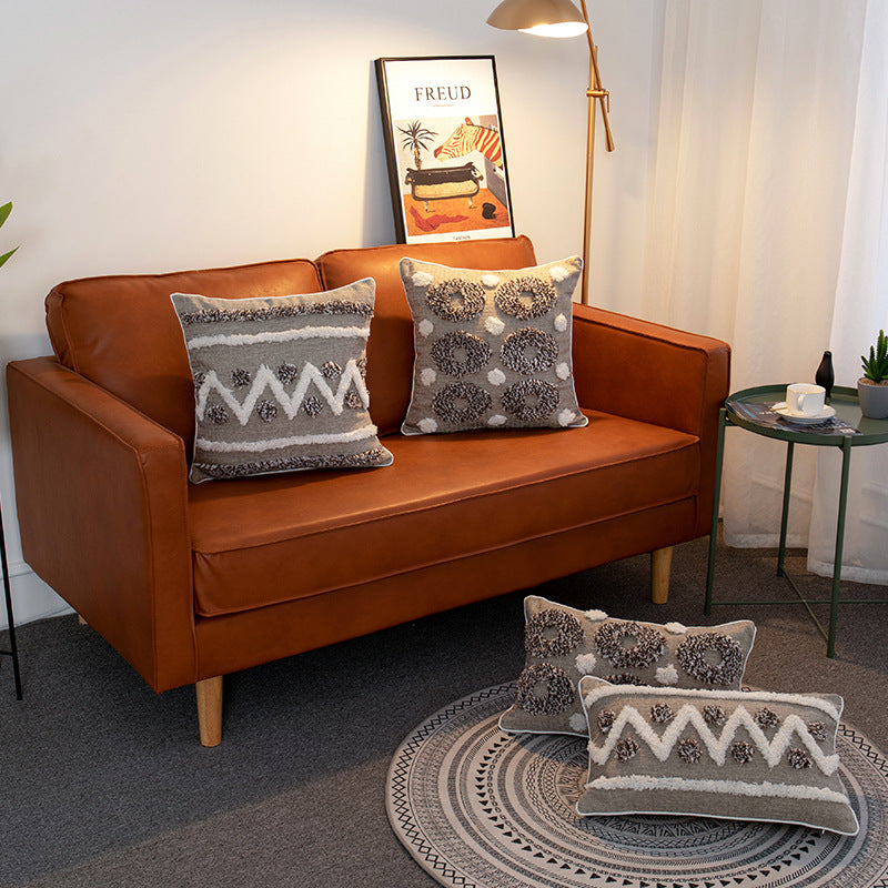 Gepolstertes Baumwoll-Leinen Kissen – Bild 4 | LuxeStyle