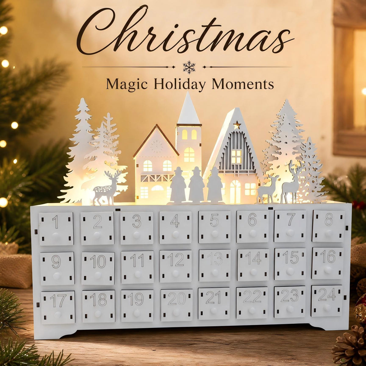 Weihnachtskalender aus MDF – 24-Tages-Slot – Bild 2 | LuxeStyle
