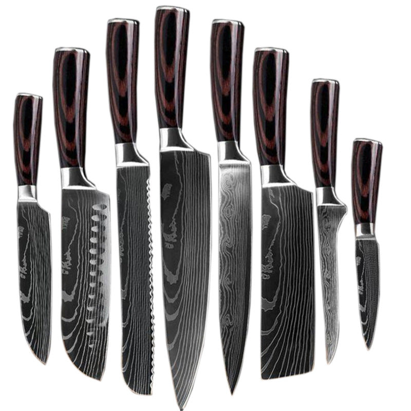 8-teiliges Kochmesser-Set im Western-Stil · 8 Stück | LuxeStyle