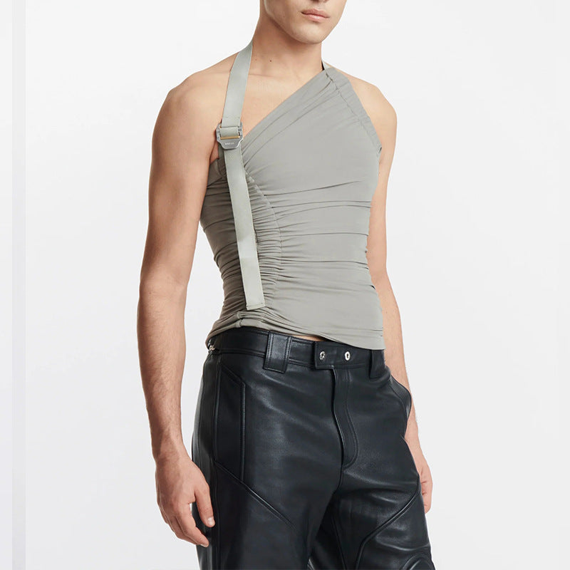 Ohne Träger Off-shoulder Hollow-out Weste