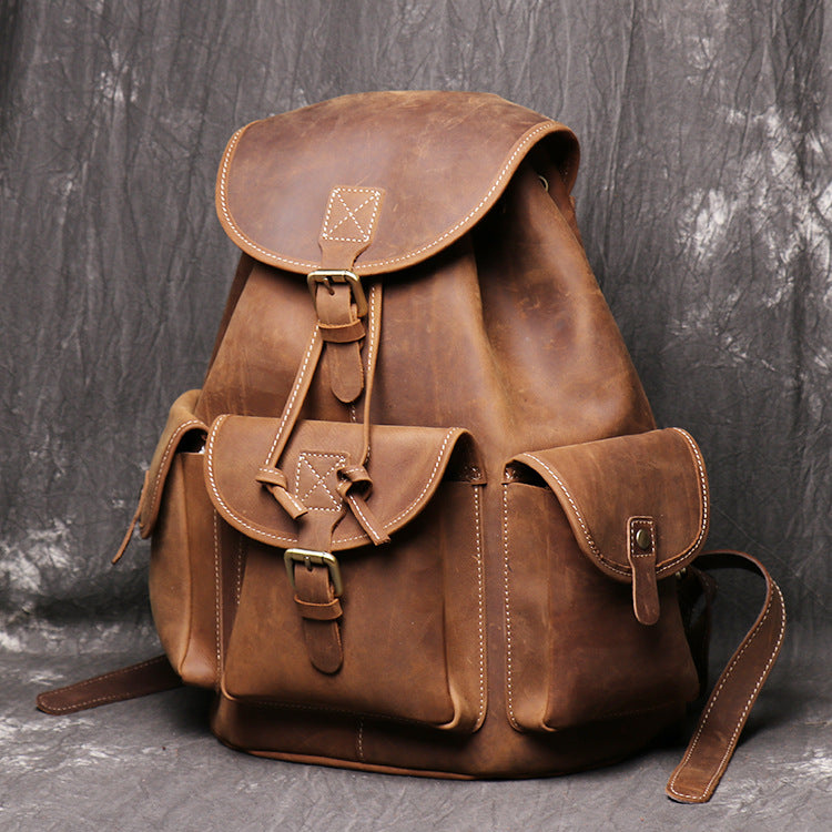 Rucksack Damen Crazy Horse Leder – Bild 14 | LuxeStyle