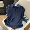 Luftige Retro-Bluse aus Baumwolle – Ansicht 3