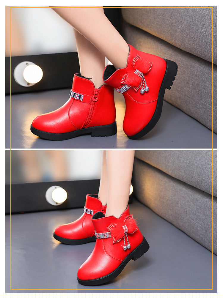 Warme Prinzessinnen-Stiefel mit Schleife – Bild 6 | LuxeStyle