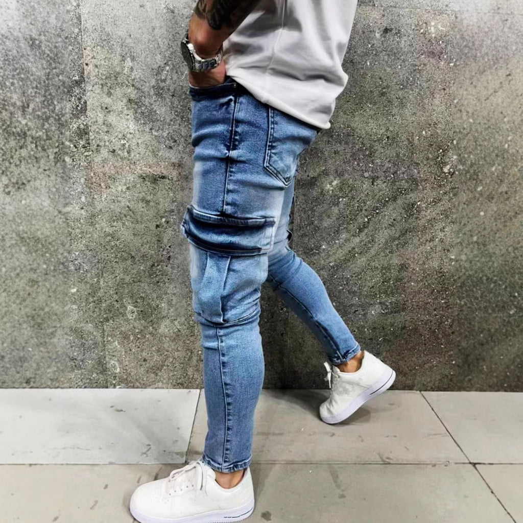 Leopard-Muster Jeans