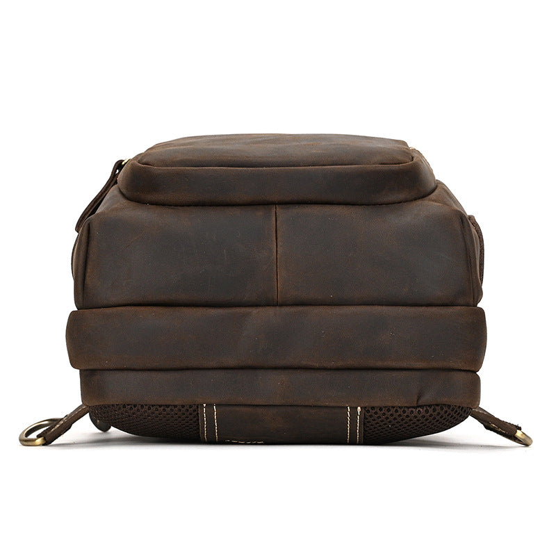 Herren Retro Umhängetasche aus Crazy Horse Leder