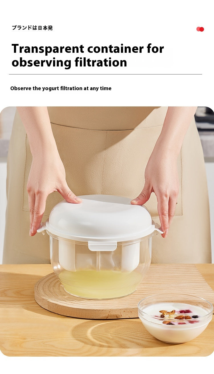 Joghurt-Molke-Filter aus Kunststoff
