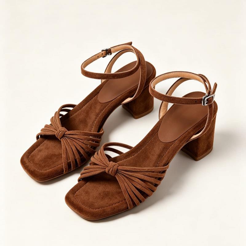Römer Sandalen mit Chunky-Absatz