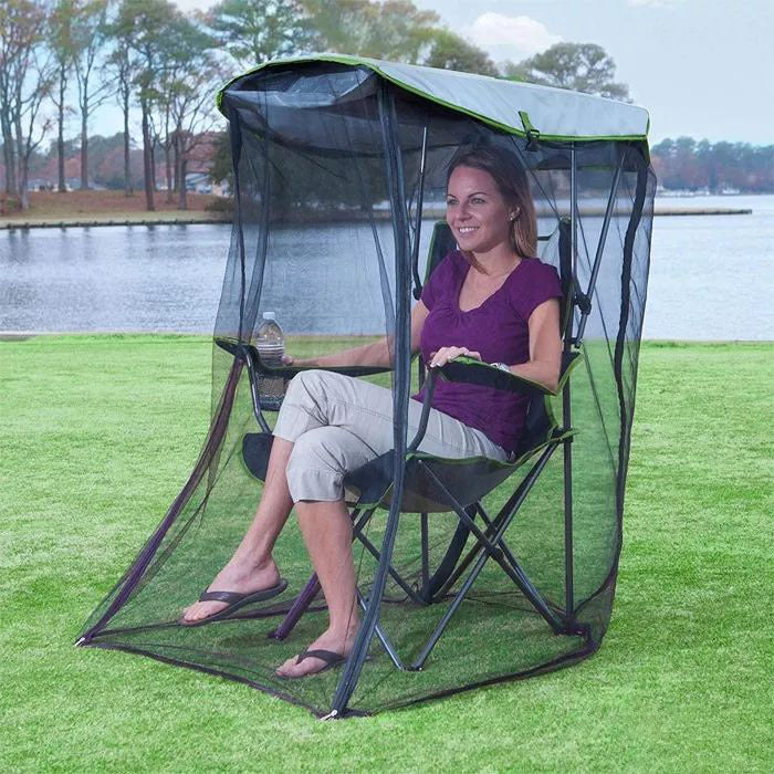 Moskitonetz für Campingstuhl, rechteckig, 140×88×120 cm | LuxeStyle