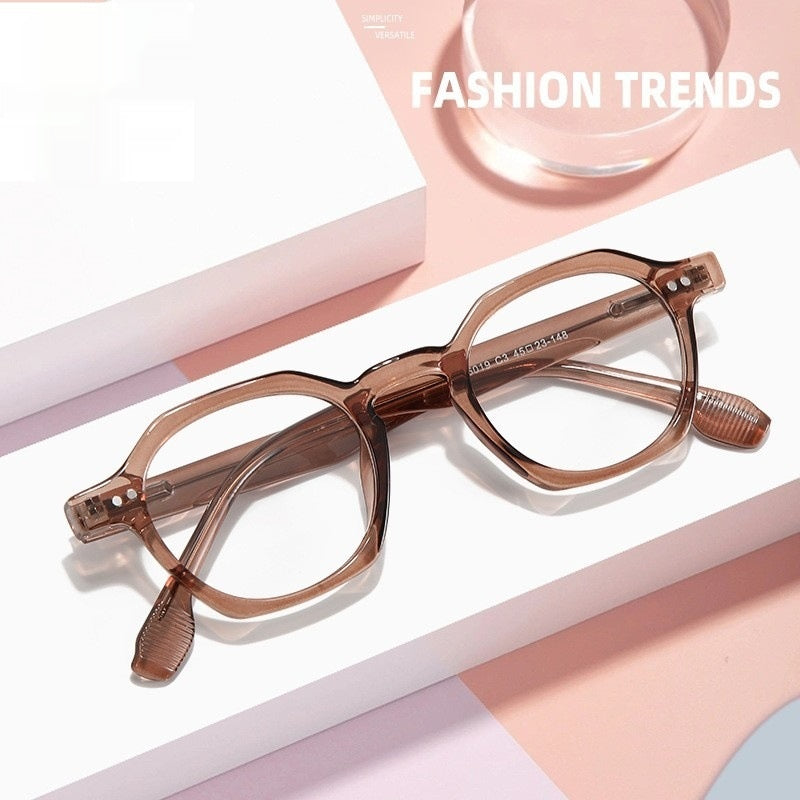 Retro-Polygon-Brille für Damen