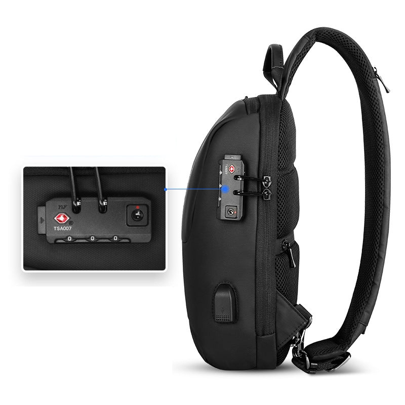 Anti-Diebstahl Umhängetasche mit USB-Ladeanschluss – Bild 4 | LuxeStyle