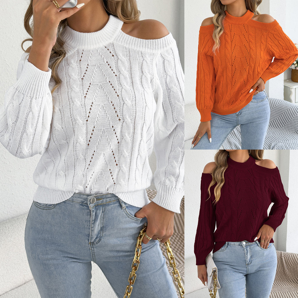 Herbstsweater mit Lochmuster – Bild 1 | LuxeStyle