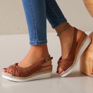 Jute-Riemen-Sandalen