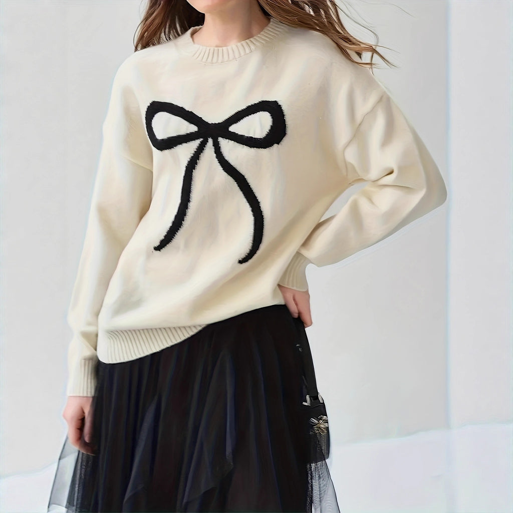 Champagnerfarbenes Langarm-Top im koreanischen Stil – Bild 1 | LuxeStyle