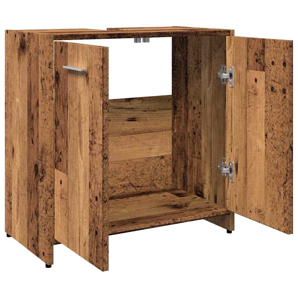 Waschtischunterschrank im Holz-Look