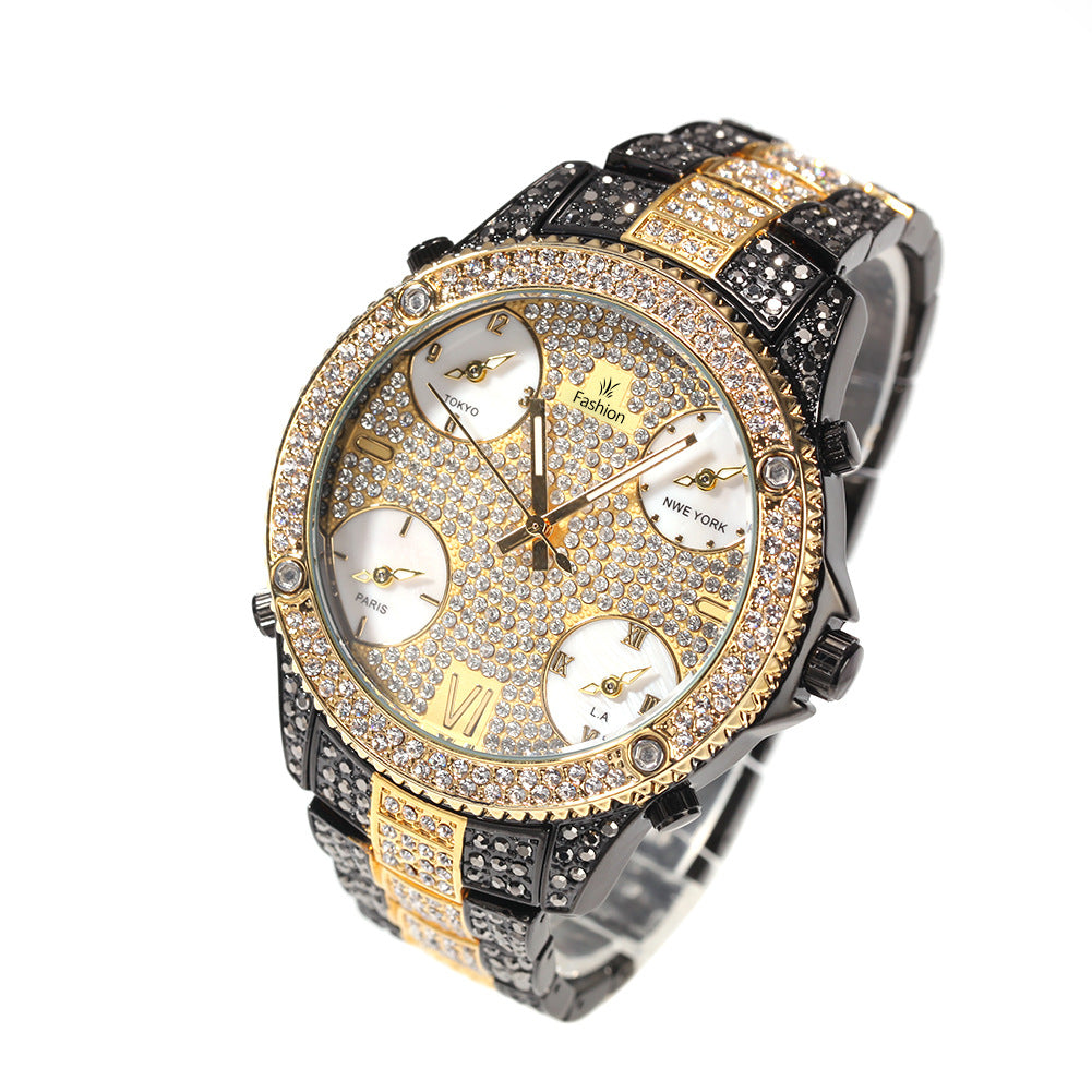 Hip-Hop Herrenuhr mit grossem Zifferblatt – Bild 3 | LuxeStyle