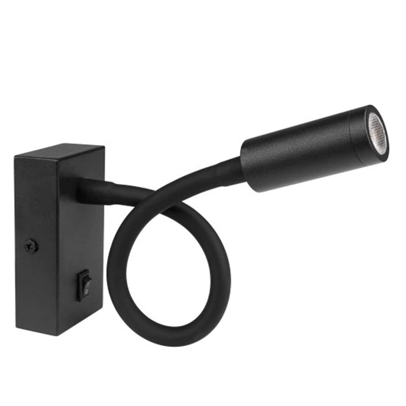 Wandlampe im Schlauch-Stil mit minimalistischem LED-Spot | LuxeStyle