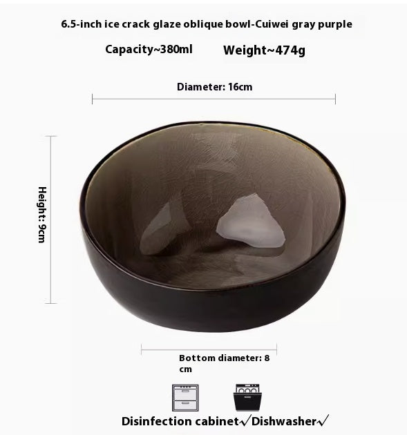Keramikschale mit Craquelé-Glasur | LuxeStyle
