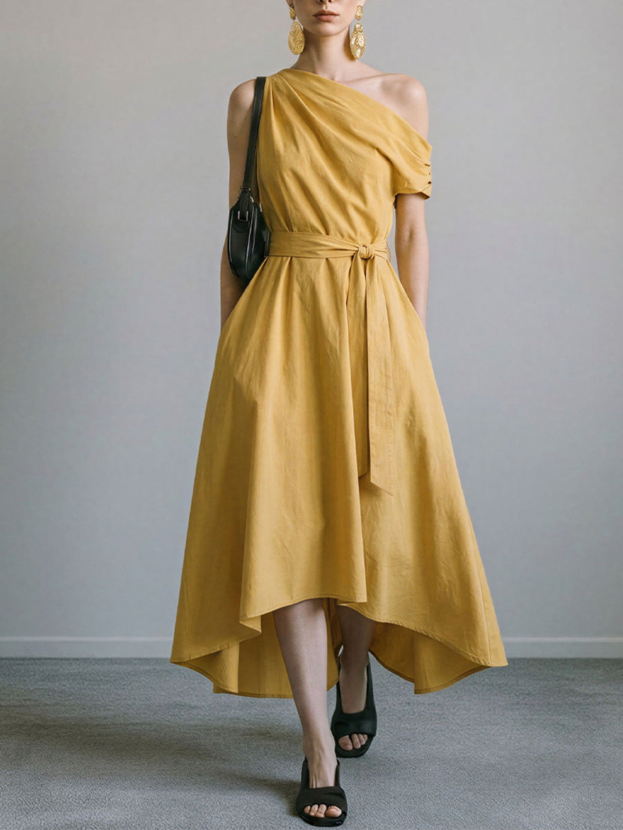 Elegantes Off-Shoulder Kleid mit Schnürung – Bild 12 | LuxeStyle
