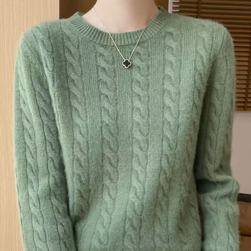 Weiches Kabelpullover
