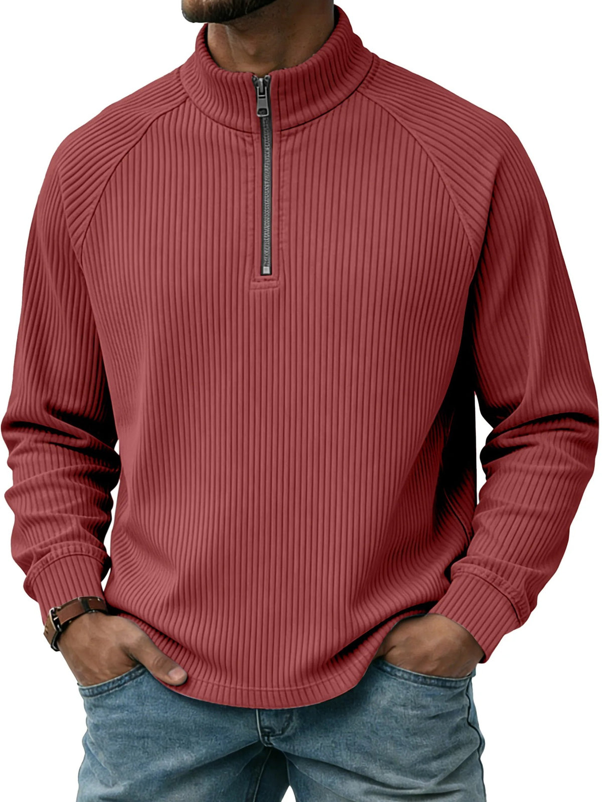 Poloshirt mit vertikaler Streifenoptik – Bild 11 | LuxeStyle