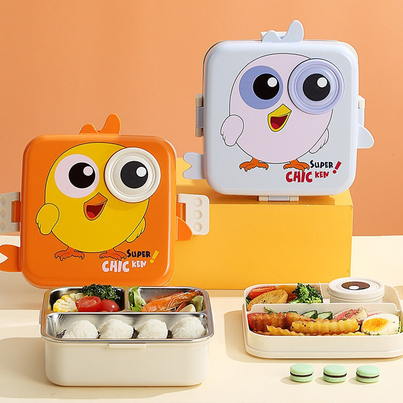 Bento Box Edelstahl 3 Fächer für Kinder