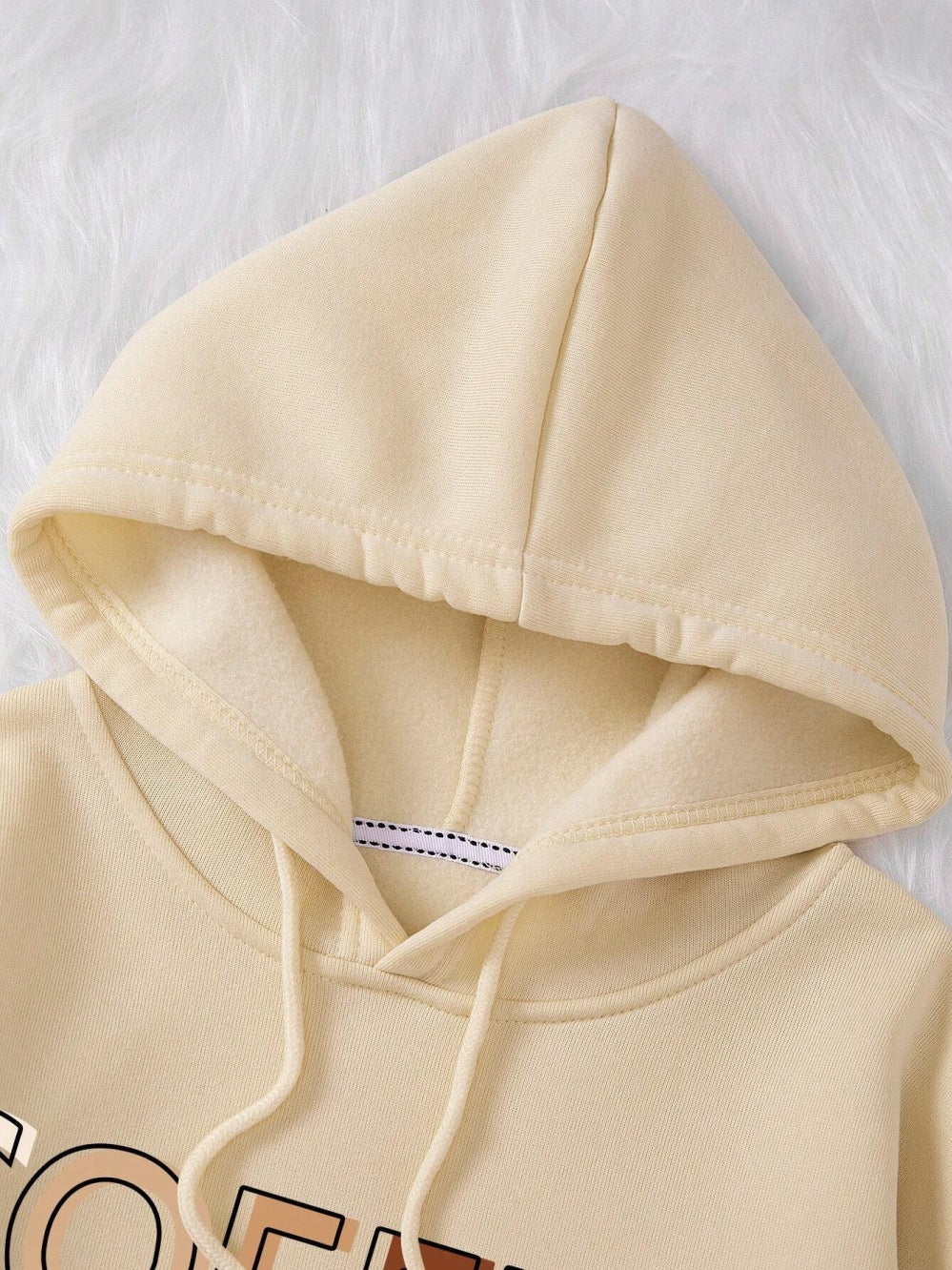 Hoodie mit Kaffee-Print