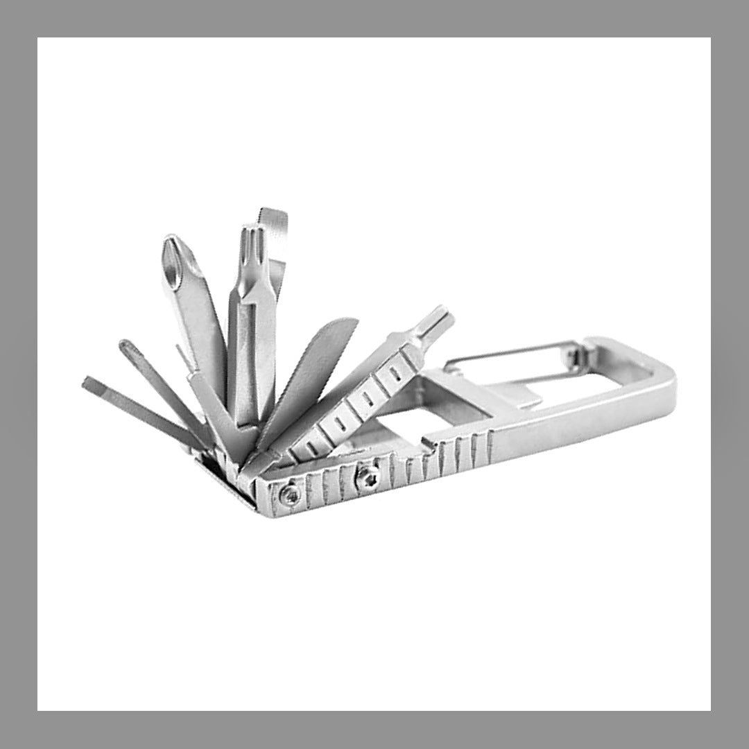 LuxeStyle-Edit · 12-in-1 Multitool – klappbares Edelstahl-Werkzeug mit Schraubendreher-Bits
