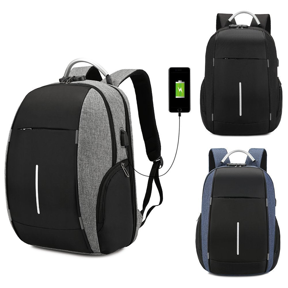 Multifunktionaler Rucksack mit USB-Lock und grossem Fassungsvermögen – Bild 3 | LuxeStyle