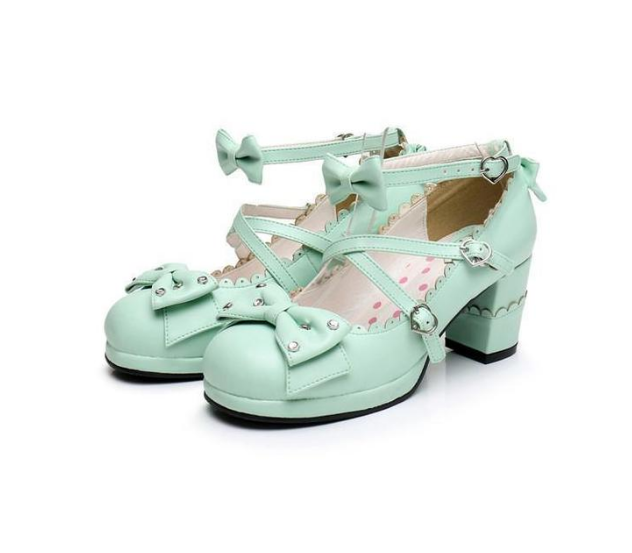 Lolita High Heels mit Strass-Schleife für Kinder – Bild 2 | LuxeStyle