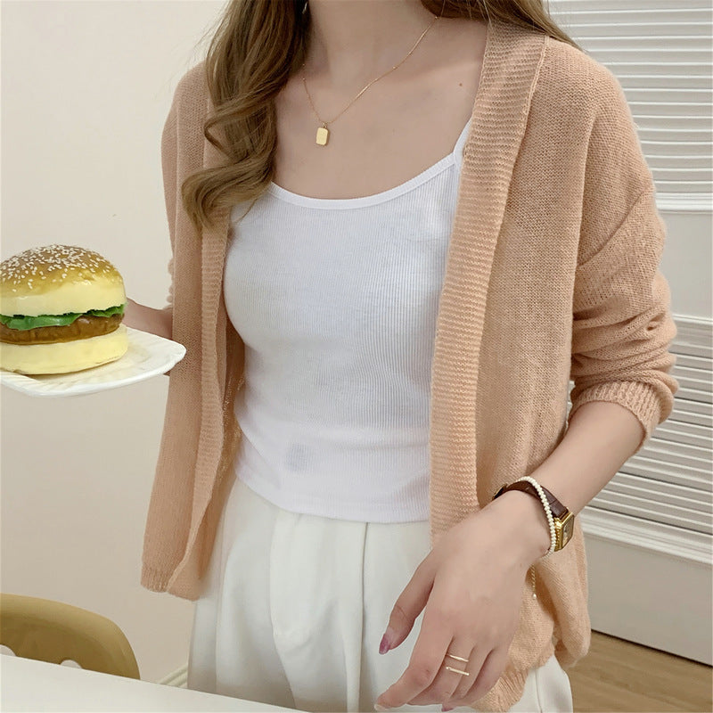 Lederfreie Strickjacke
