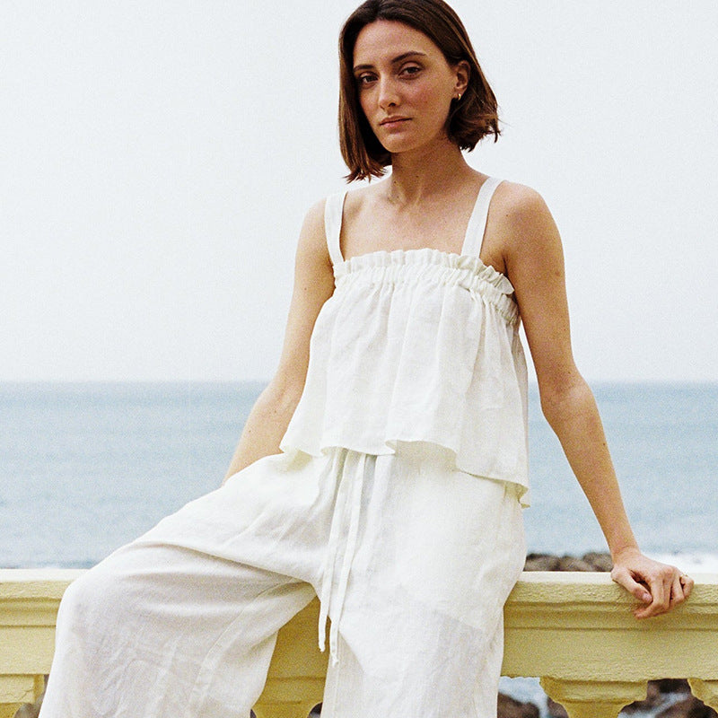 Damen Camisole aus Ramie-Baumwolle