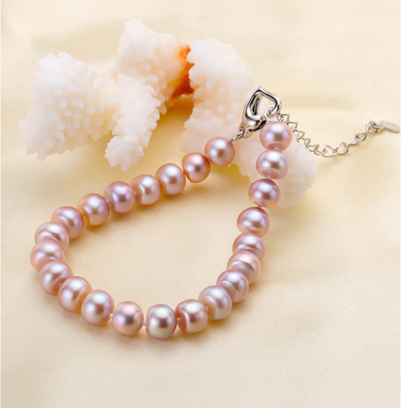 Perlenarmband in Mischfarben
