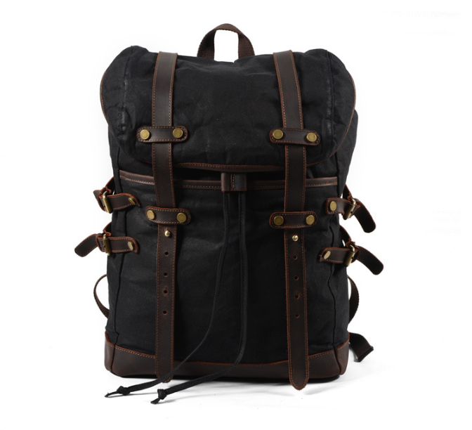 Canvas-Handtasche mit Lederakzent – Bild 2 | LuxeStyle