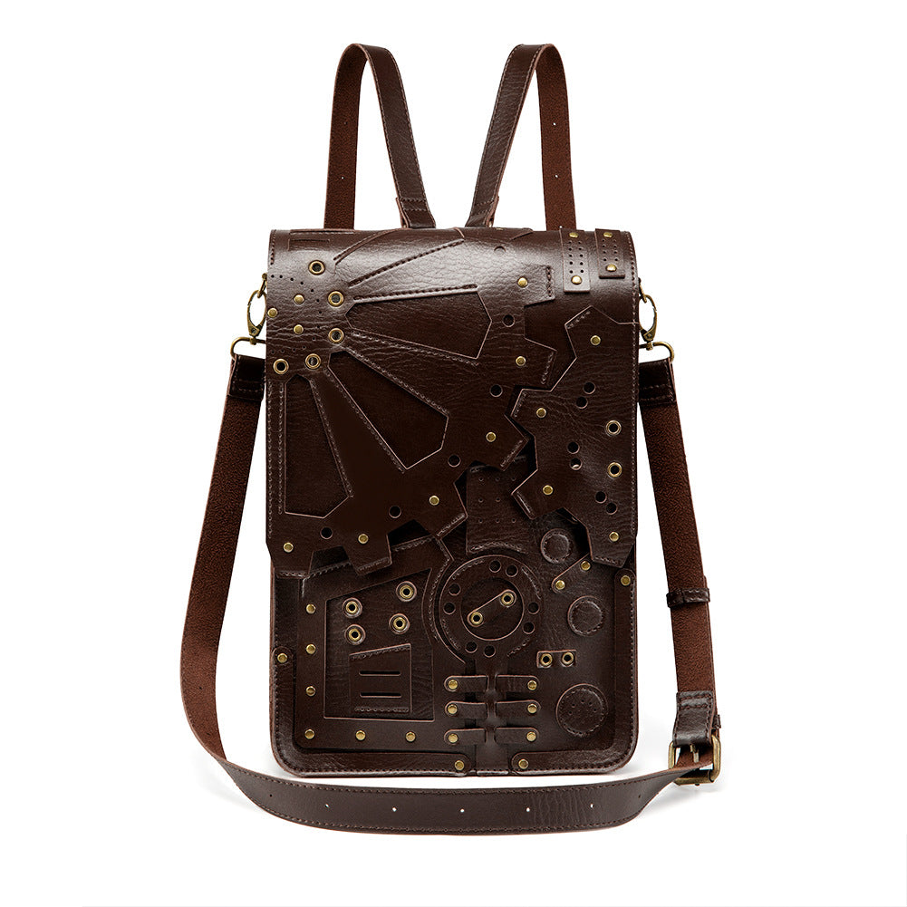 Vintage Gothic Steampunk Gear Umhängetasche | LuxeStyle