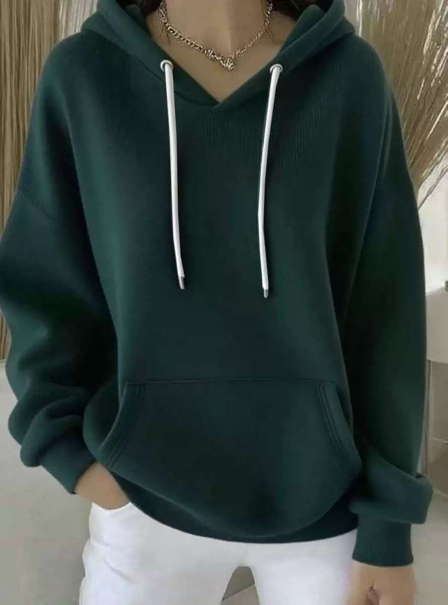 Trendiger Hoodie mit Kapuze und Kordelzug