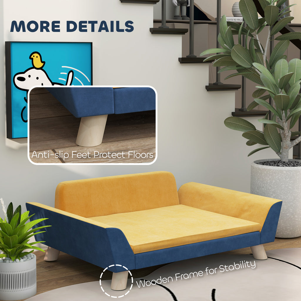 Hundebett-Sofa für kleine Hunde, Orange