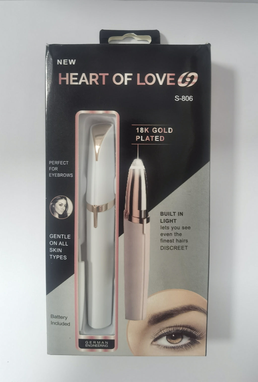 Mini Augenbrauen Trimmerstift mit LED-Licht