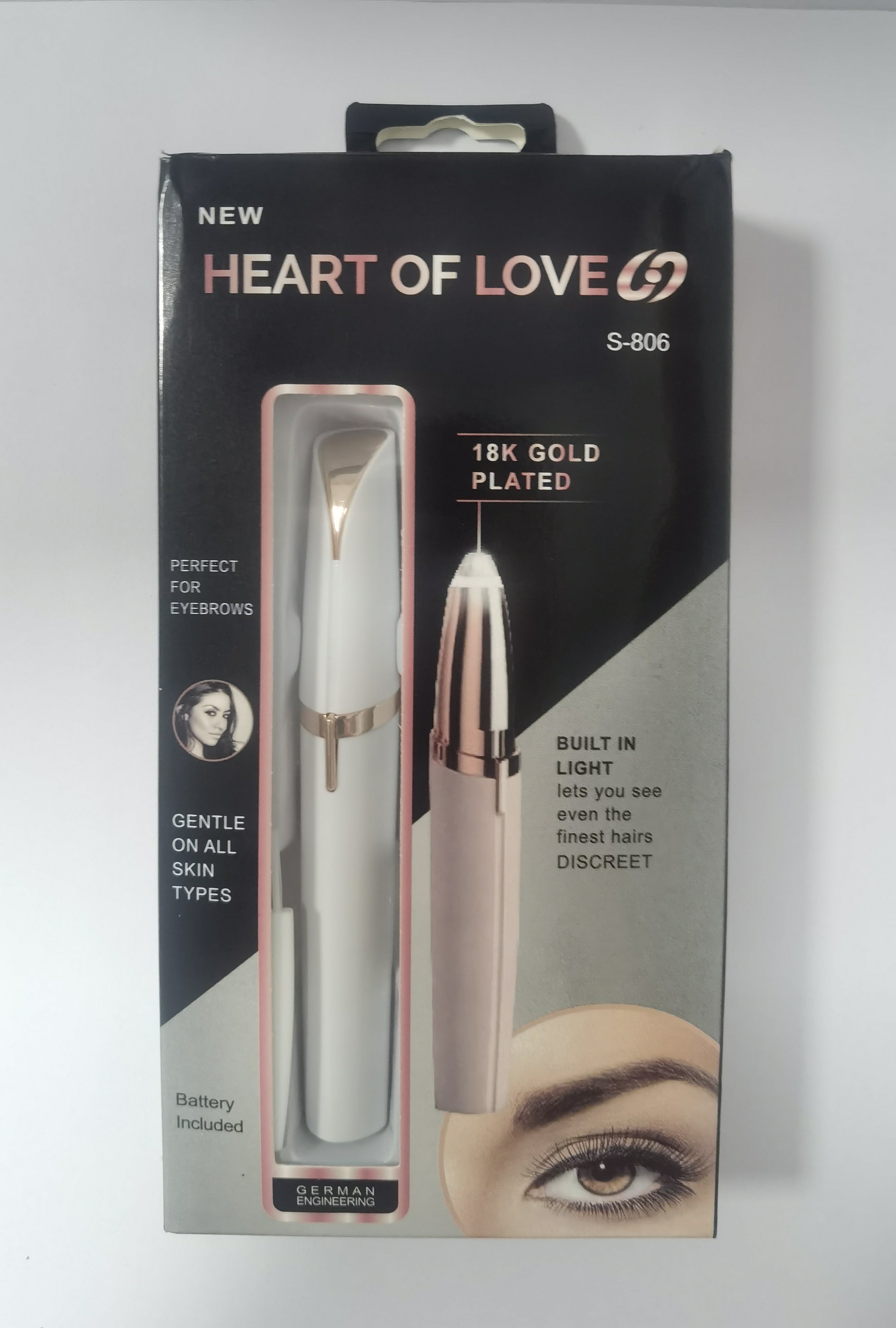 Mini Augenbrauen Trimmerstift mit LED-Licht