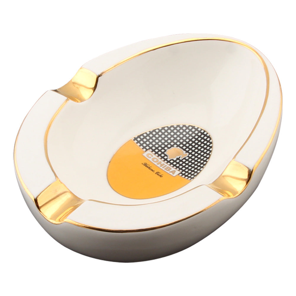 Runder Aschenbecher aus Keramik | LuxeStyle