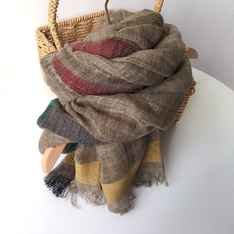 Wollschal in Grautönen – 100 × 210 cm – Bild 13 | LuxeStyle