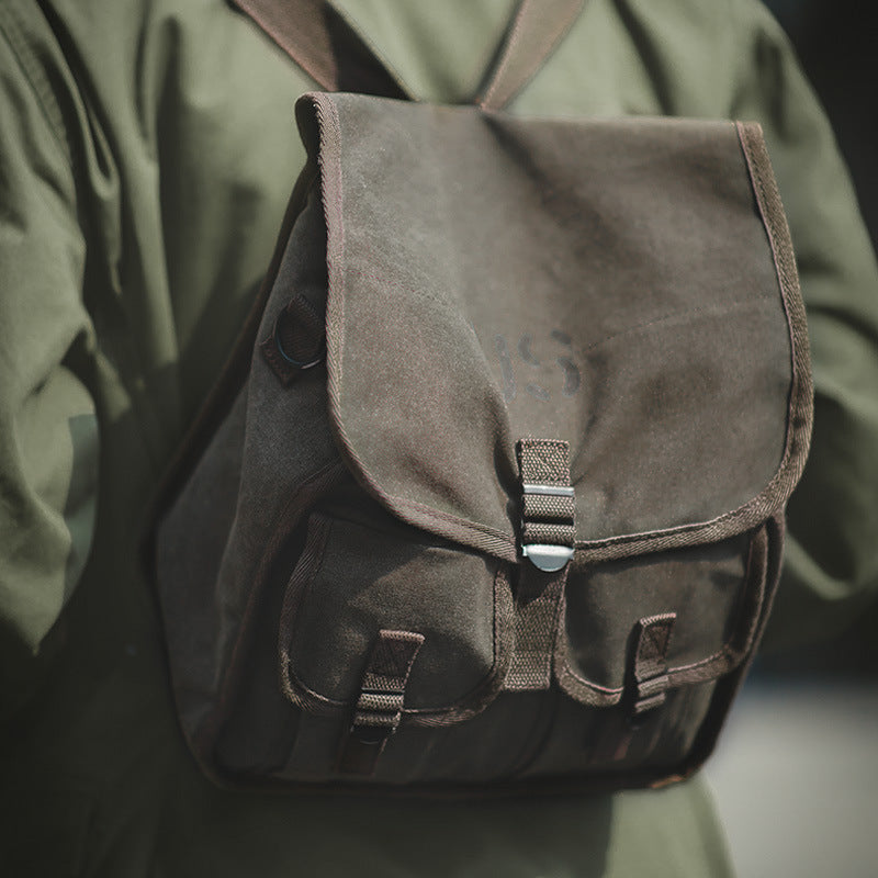 Grosses Retro-Canvas Messenger Bag – Bild 2 | LuxeStyle